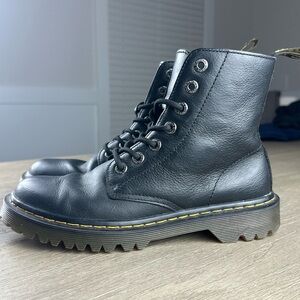 Dr. Martens Black Leather Luana Boots